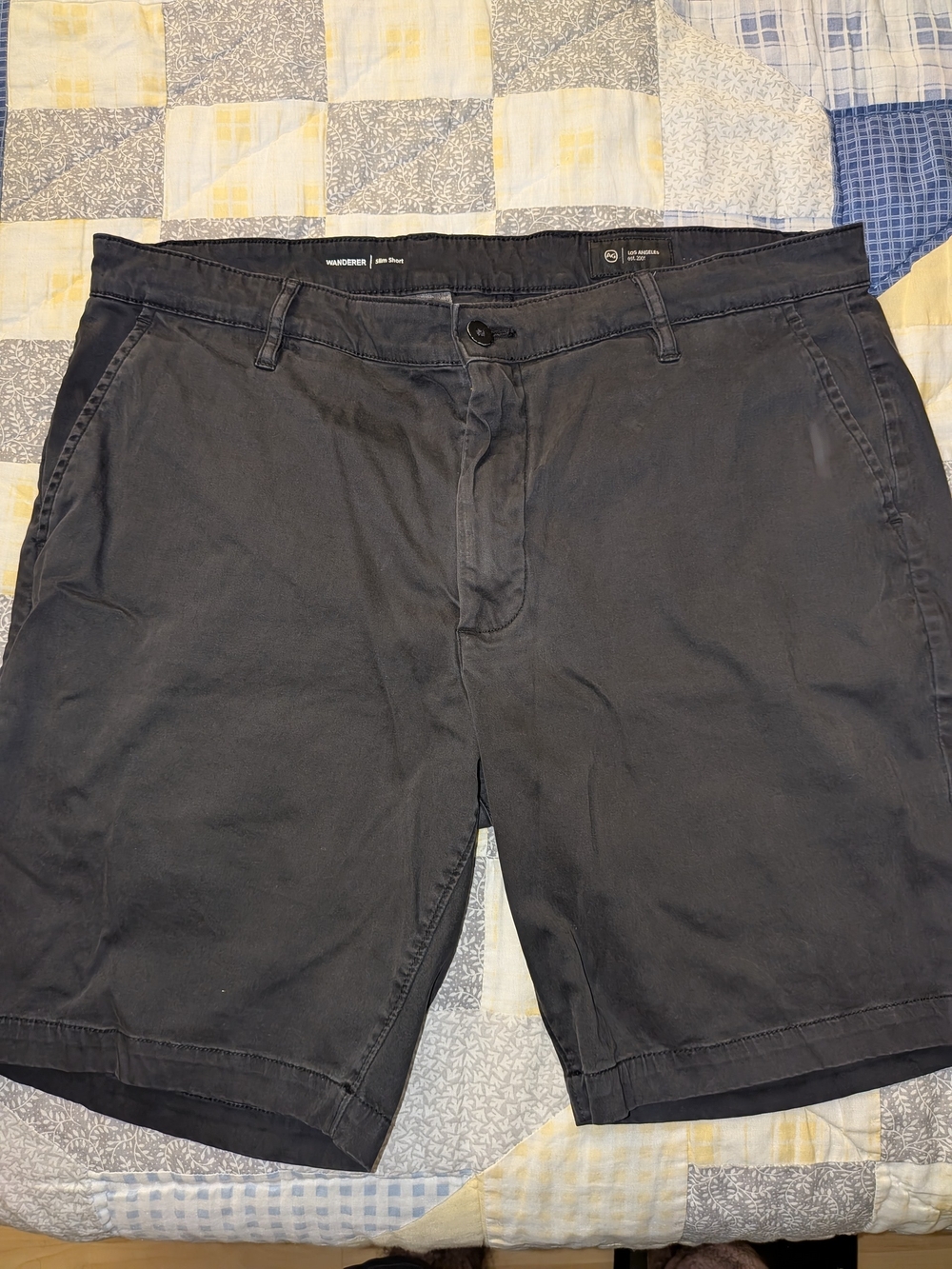Men's AG Black Wanderer Chino Shorts